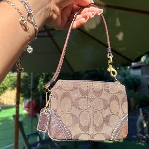 Vintage coach wristlet